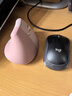 羅技（Logitech）Lift人體工學(xué)鼠標(biāo) 垂直鼠標(biāo) 小手鼠標(biāo) 無線藍(lán)牙鼠標(biāo) 3臺(tái)設(shè)備秒切換 帶Logi Bolt接收器 粉色 曬單實(shí)拍圖