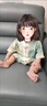G.DUCKKIDS嬰兒衣服夏季薄款冰絲新生兒連體衣中國風寶寶周歲禮服嬰幼兒漢服 藍色 80cm 80尺碼9-12月(建議75-) 曬單實拍圖