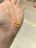 周六福愛(ài)心玫瑰黃金項(xiàng)鏈女吊墜生日禮物計(jì)價(jià)A0613735約3.61g40+5cm 曬單實(shí)拍圖
