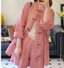 歐黛秀新中式國風(fēng)套裝女2025新款適合微胖女生的夏季款時(shí)尚百搭顯瘦寬松 粉紅色 XL 【建議110-125斤】 曬單實(shí)拍圖