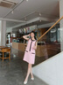 法曼萱（FAMANXUAN）粉色醋酸蝴蝶結(jié)小香風(fēng)背心裙女2025夏季新款時(shí)尚氣質(zhì)連衣裙 蘇梅粉 S 160/84A/S 曬單實(shí)拍圖