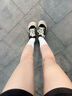 卡丹路復(fù)古2025新款板鞋女厚底小白鞋女春秋季增高女鞋運(yùn)動(dòng)休閑德訓(xùn)鞋 黑色 37 曬單實(shí)拍圖