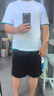 花花公子（PLAYBOY）短袖T恤男套裝夏季男士高端上衣服運(yùn)動(dòng)半袖體恤短褲兩件套 曬單實(shí)拍圖