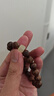 天然金絲楠檀木質(zhì)手持鏈念佛珠串DIY男女士盤(pán)文玩運轉復古國潮風(fēng) 金絲檀10mm玉石款1串 曬單實(shí)拍圖