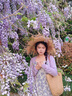 艾柔丹夏裝新品連衣裙套裝兩件套女裝溫柔風(fēng)女士碎花裙子女夏季2025新款 紫色開衫+吊帶連衣裙 S 曬單實(shí)拍圖