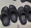 卡luo馳crocs 經(jīng)典款洞洞鞋時尚男女同款夏季休閑透氣沙灘鞋拖鞋 黑色 38 -39=M6 曬單實拍圖