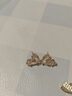 大福品牌清倉18K金耳環(huán)鑲鉆愛心精致氣質(zhì)高級輕奢耳釘女配飾專柜耳飾 愛心 曬單實拍圖