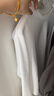 Olrain歐芮兒寬松百搭長袖T恤秋季女裝熊貓刺繡上衣趣味衣服 米白色 M 曬單實拍圖