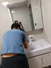 京艦新款衛(wèi)生間衛(wèi)浴室柜組合膚感大水池陶瓷一體盆洗臉盆柜洗手盆洗漱 80圓弧美妝鏡+升級(jí)亮面膚感盆 曬單實(shí)拍圖