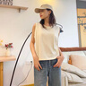 班尼路（Baleno）純棉無(wú)袖背心女夏外穿2026新款內搭無(wú)袖T恤女寬松休閑打底小吊帶 曬單實(shí)拍圖