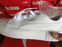彪馬（PUMA）【厚底鞋】增高小白鞋女復古板鞋CARINA STREET 389390 白-白-金色-01 36 曬單實(shí)拍圖