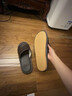 AILUKI日本高端真皮涼拖鞋男牛筋底夏季情侶居家用室內防滑軟底不臭腳拖 深黑色【真皮不臭腳】 43-44 曬單實(shí)拍圖