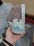 簡(jiǎn)先生畫(huà)續(xù)草木灰手繪提梁壺功夫茶具茶壺套裝家用客廳喝茶杯帶茶盤(pán)整套 草木灰遠(yuǎn)山提梁壺套裝+茶盤(pán)【禮 曬單實(shí)拍圖
