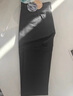 杰克·瓊斯（JACK&JONES）男裝休閑褲男泡泡紗春夏薄款褲子高級感商務(wù)休閑男褲品牌九分褲 黑色E40 32 175 曬單實拍圖