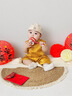 G. DUCKKIDS嬰兒衣服國(guó)風(fēng)連體衣夏季天裝滿月男寶寶外出百天日宴周歲抓周禮服 金黃 66cm 66 曬單實(shí)拍圖