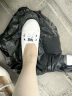西域駱駝（VANCAMEL）品牌真皮小白鞋女平底板鞋鞋子百搭女士單鞋軟底女鞋懶人鞋真皮鞋 白色 37 曬單實拍圖