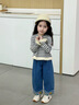 G. DUCKKIDS女童褲子女寶寶牛仔褲秋季兒童秋裝2025新款長褲小女孩直筒褲洋氣 草莓 100 曬單實(shí)拍圖