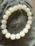 水云淼手持白玉菩提根手串老桶型單圈老陳籽菩提子佛珠文玩手串男女手鏈 【圓珠12mm】17顆 曬單實(shí)拍圖