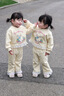 可英 GOWINBABY女童衛(wèi)衣套裝蕾絲2025小女孩甜美可愛兩件套女寶早春時髦運(yùn)動童裝 杏色 130 （適合身高120cm-130cm） 曬單實(shí)拍圖