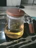 酷蟲(chóng) KUSECT德國(guó)飄逸杯泡茶壺新款泡茶分離杯玻璃茶壺泡茶家用全玻璃內(nèi)膽茶具 【胡桃木】透明 750ml 曬單實(shí)拍圖
