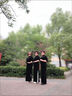 改良旗袍2025新款女高端大氣復(fù)古優(yōu)雅演出形體禮儀舞臺(tái)走秀旗袍秋 黑色雙開-七分袖 3XL 曬單實(shí)拍圖