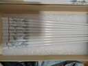 雙槍家用陶瓷筷子食品接觸級抗菌防霉 千里江山10雙 高檔禮盒裝 曬單實(shí)拍圖