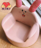 曼龍花生桌幼兒園桌子寶寶游戲玩具桌可升降調節兒童學(xué)習桌椅套裝 貝殼粉（常規）+悠悠兔（常規） 曬單實(shí)拍圖