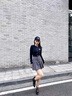 VOIC短靴女春秋新款粗跟單靴軟底軟面百搭后拉鏈優(yōu)雅馬丁靴 黑色【單里】 38 曬單實(shí)拍圖