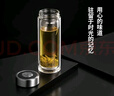 希諾雙層玻璃杯男商務(wù)辦公家用過濾泡茶杯子透明車載水杯345mL 曬單實拍圖