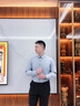 SHANSHAN杉杉2025新款男士長袖襯衫商務(wù)休閑桑蠶絲印花無痕襯衣外套 藍色 L 175 曬單實拍圖