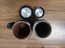 祁宜紫砂保溫杯男士款高檔茶杯商務(wù)饋贈(zèng)退休紀(jì)念禮品水杯定制刻字LOGO 磨砂黑色套裝（禮盒） 曬單實(shí)拍圖