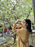JAVC黃色麻花V領(lǐng)開衫毛衣女秋冬洋氣減齡慵懶風(fēng)韓系小眾休閑針織外套 黃色 L 建議 105-115斤 曬單實拍圖