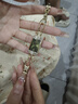 Davena【七夕禮物】蒂瑋娜鞠婧祎同款小別針手表小眾高級感手鏈表送女友 山嵐綠-甄橙禮盒+手鐲 曬單實拍圖