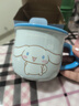 川島屋（KAWASIMAYA）馬克杯陶瓷兒童杯子喝水杯可愛(ài)牛奶杯 藍(lán)色玉桂狗350ml 曬單實(shí)拍圖