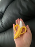 NUBY（努比）香蕉牙膠全硅膠寶寶防吃手神器嬰兒磨牙抓握訓練軟咬膠 黃色香蕉牙膠 1只裝 曬單實拍圖