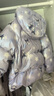 巴拉巴拉【hellokittyIP】童裝女童羽絨服冬裝兒童外套潮 黑紫色調(diào)00397-白鴨絨 130cm (130cm充絨量105g) 曬單實(shí)拍圖