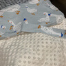 嫚熙（EMXEE）嬰兒包被新生兒豆豆絨抱被寶寶秋冬季通用包單防驚跳 鵝島假日（內(nèi)芯可拆 10-28℃） 90*90cm 曬單實(shí)拍圖