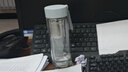 米家玻璃杯 雙層帶茶隔水杯 耐高溫泡茶杯  加厚透明杯子400mL 珍珠白 曬單實(shí)拍圖