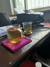 憶壺茶（YIHUTEA）泡茶杯茶水分離玻璃杯辦公室家用水杯男士茶杯玻璃高硼硅綠茶杯子 【加大加厚】500ML竹蓋玻璃杯 曬單實(shí)拍圖