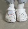 卡駱馳洞洞鞋貝雅卡駱班輕便耐磨一腳蹬休閑鞋|205089 白/深藍-126 44 (280mm) 曬單實拍圖
