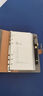 嘉然恒 A6多功能活頁(yè)本創(chuàng  )意小號手賬本筆記本本子便攜記事本拉鏈收納本皮面搭扣本定制 卡其色1本  曬單實(shí)拍圖