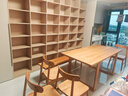 北陌家具潤物大板桌實(shí)木餐桌加厚日式櫻桃木長書桌原木風(fēng)莫比恩工作臺 MAX版-1.8M+1.6M長凳+3自在椅 曬單實(shí)拍圖