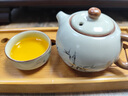 豹霖汝窯開片茶具茶杯套裝家用輕奢帶茶盤主人杯高檔禮盒蓋碗茶壺套組 10頭蓋碗-耘山米黃汝窯 曬單實(shí)拍圖