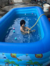吉龍游泳池兒童家用大型成人充氣水池室外別墅嬰兒寶寶游泳池折疊加厚 特厚/印花3.18米四層-暢享套餐 曬單實(shí)拍圖