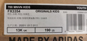阿迪達(dá)斯（adidas）700MNVNKIDS椰子橘色童鞋F(xiàn)X3354UK13K碼31.5碼 曬單實(shí)拍圖