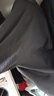 MMOPTOP日系少年感泡泡格襯衫春秋季男士寬松POLO衫上衣MCS08 黑色  XL  曬單實(shí)拍圖