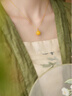 小米星蜜蠟吊墜女原石琥珀項(xiàng)鏈扣頭感鎖骨鏈高端毛衣鏈 【妖花蜜蠟】秋枝單獨(dú)吊墜 曬單實(shí)拍圖