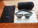 古馳（GUCCI）女士方形太陽鏡墨鏡GG1338S 001 黑色 曬單實(shí)拍圖
