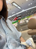 兩三事陽(yáng)光海岸 2025夏季新款小清新泡泡袖上衣印花半身裙兩件套女 藍(lán)色 S 曬單實(shí)拍圖