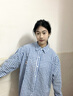 LEMANISM襯衫男潮牌涼感臘腸狗格子襯衫外套長袖情侶款寬松襯衣女 天藍色S 曬單實拍圖